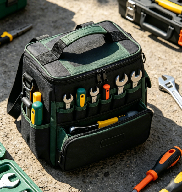 Waterproof Oxford Tool Backpack – Multi-Layer Storage Repair Pack